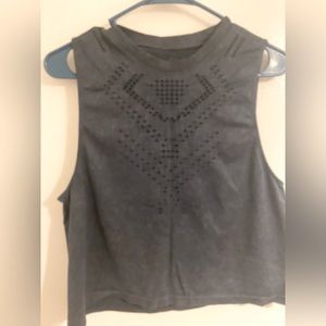 Blue/Gray yoga tank